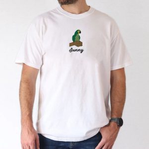 Custom Unique Embroidered Pet TShirts with Portrait and Name