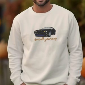 Embroidered Cars Sweatshirt Custom Jumper Car Lover Sweatshirt